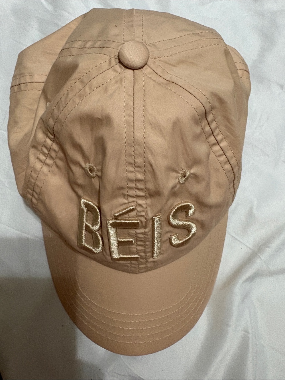 BEIS Tan Baseball Cap with Gold Embroidery - Picture 5 of 9